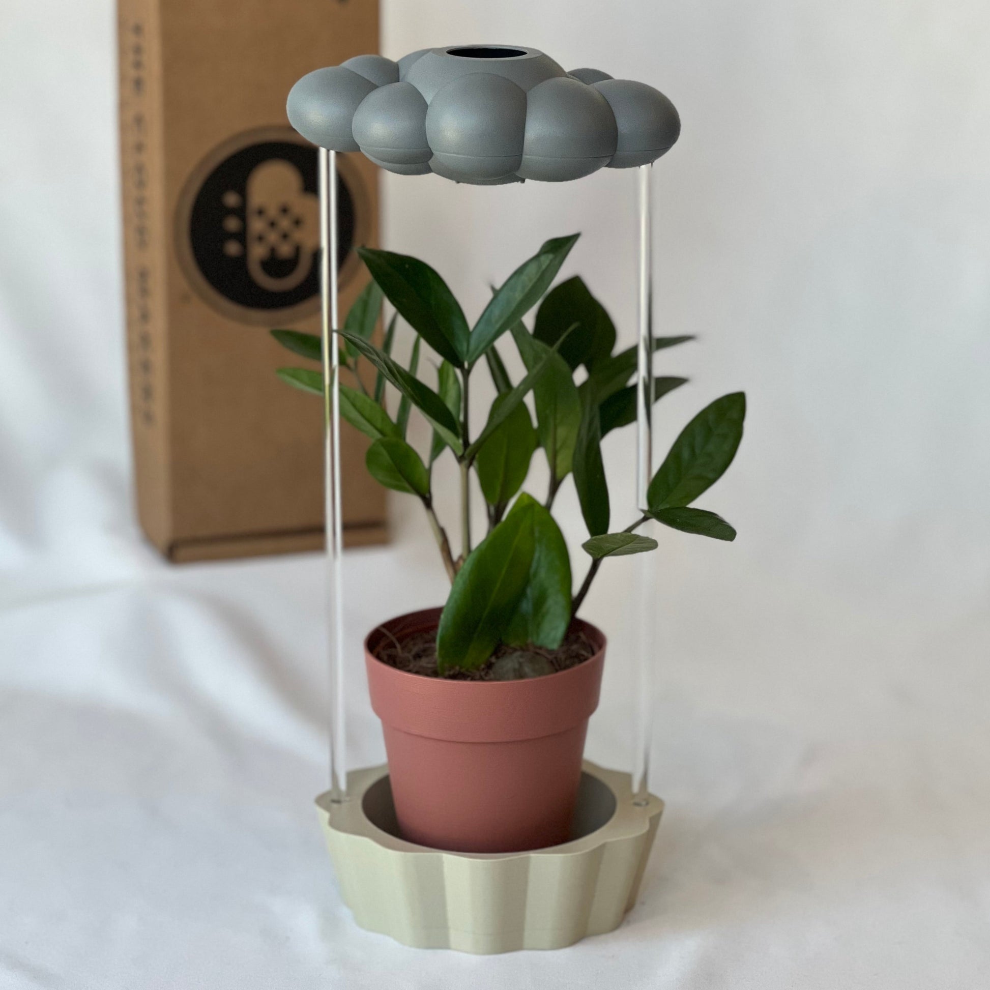 Tan Stand for THE CLOUD MAKERS dripping rain cloud