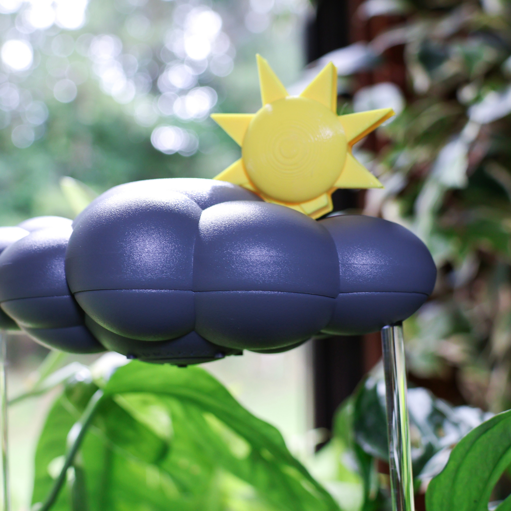 Original Dripping rain cloud with sun charm