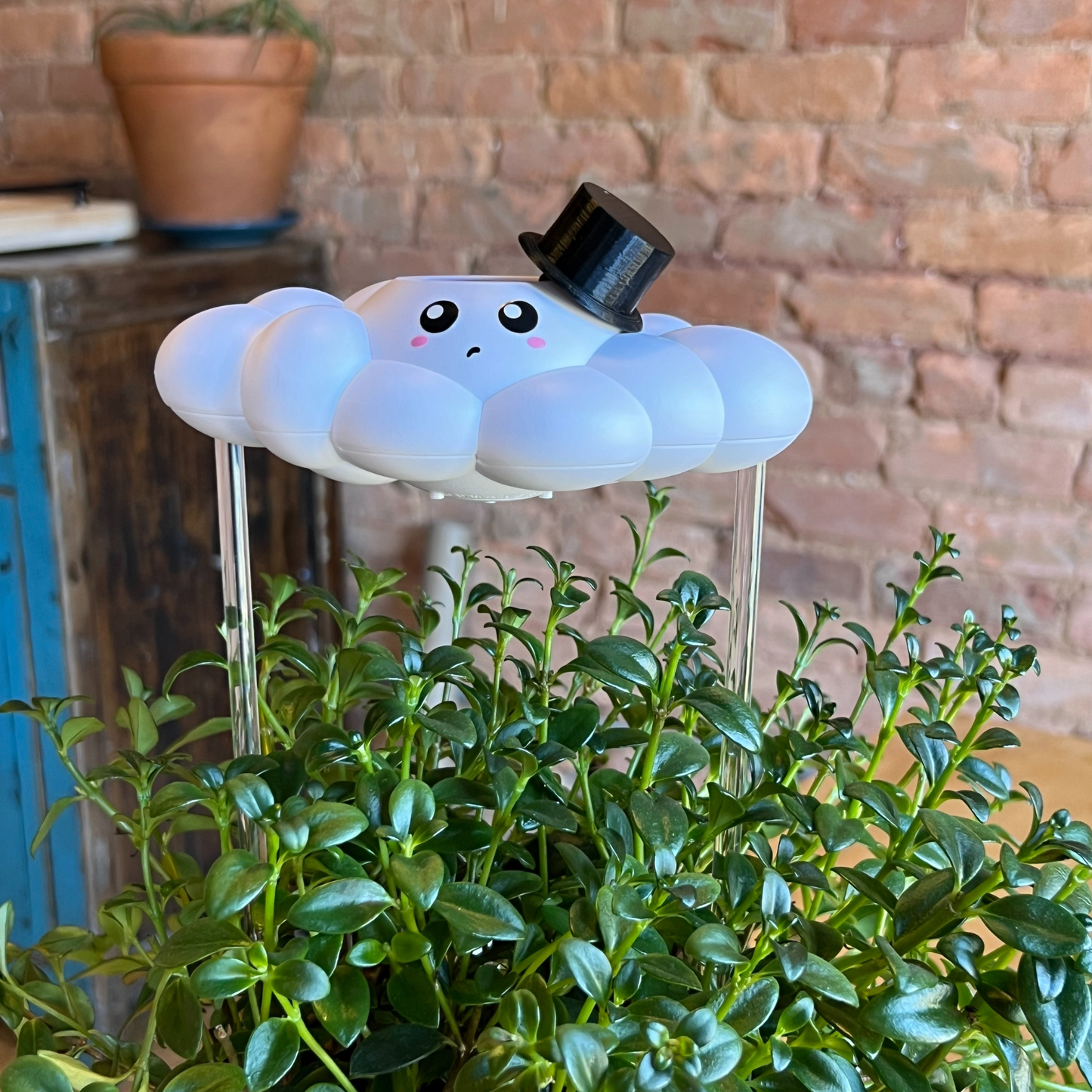 Colby the Cloud with top hat charm