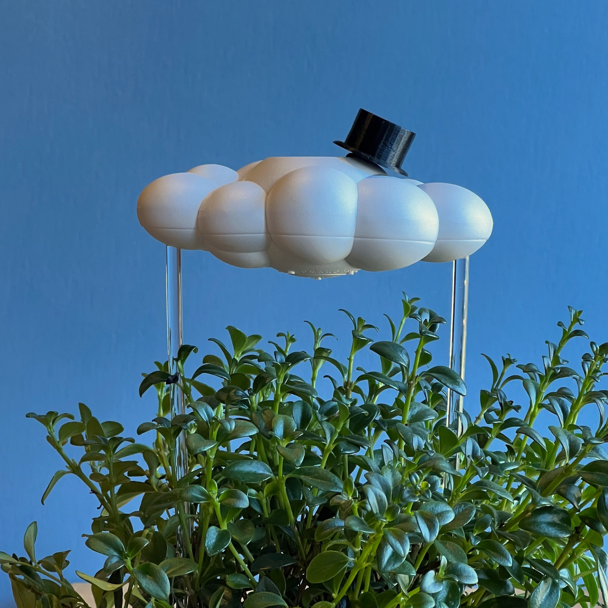 original dripping rain cloud with top hat charm