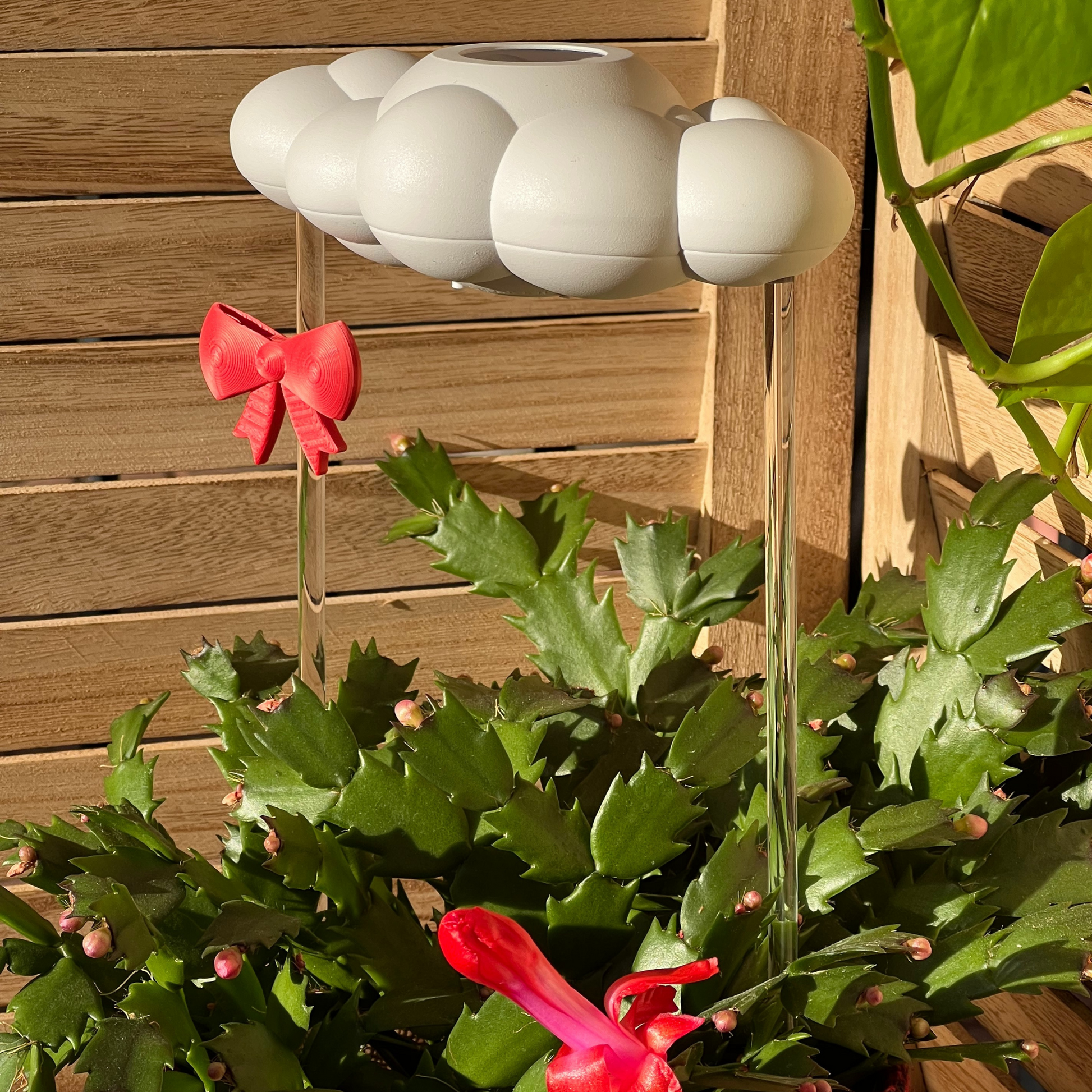 Original dripping rain cloud with bow charm