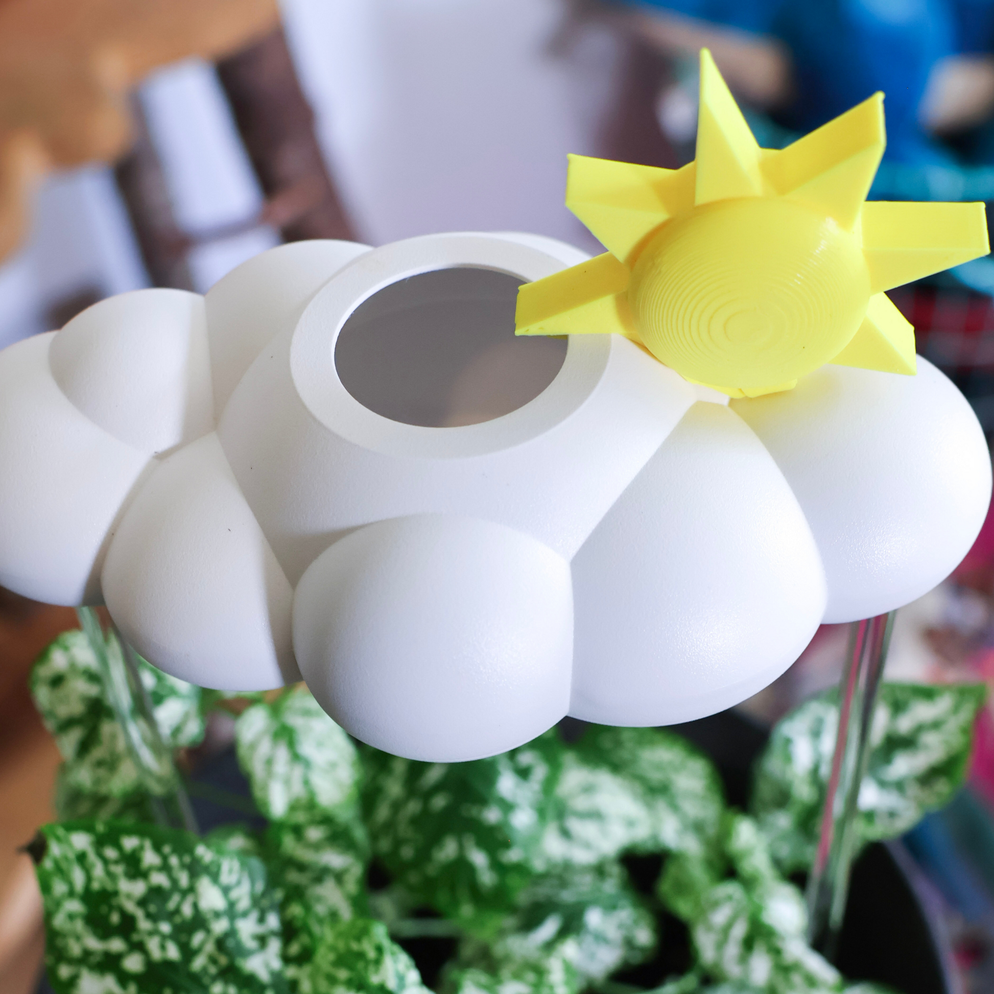 Original Dripping rain cloud with sun charm