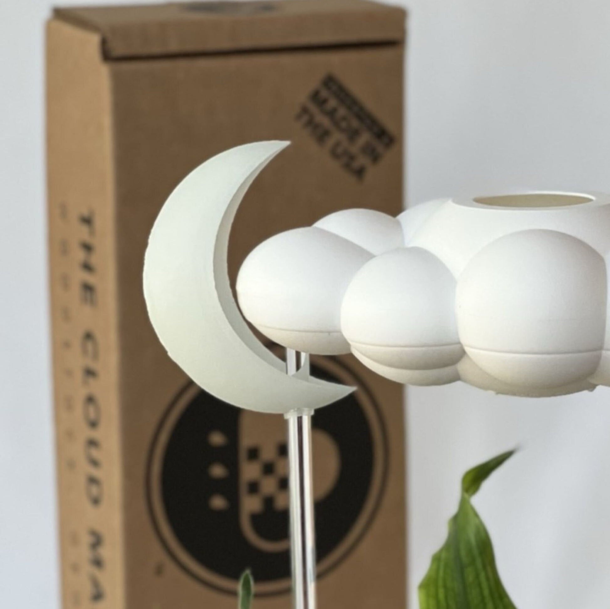 Moon Charm for Dripping Rain Cloud, Glow in the Dark