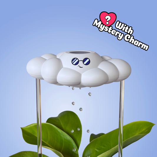 Cooper the Cloud on a Blue Background