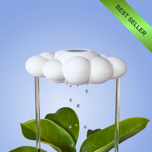 Original Dripping Rain Cloud on blue background with best seller banner