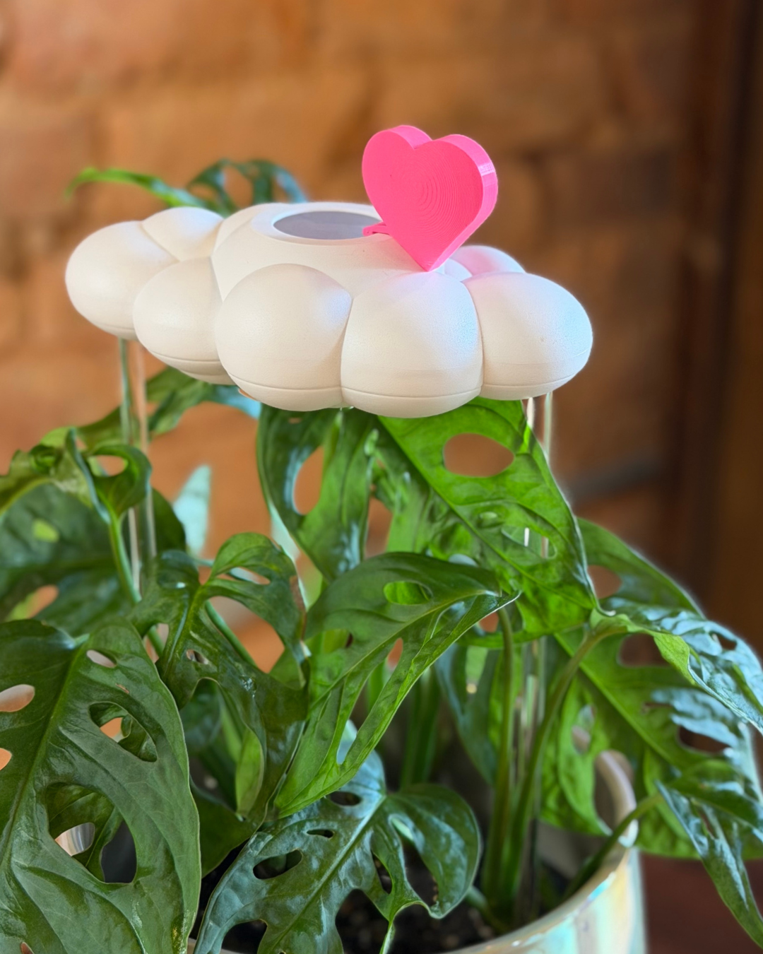 Original Dripping Rain Cloud with Pink Heart Charm