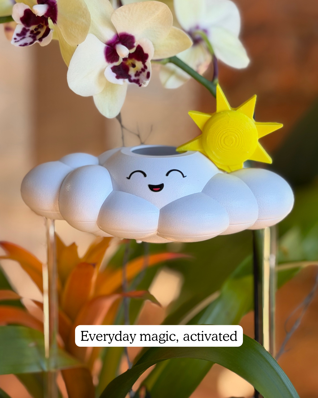 Chelsea the cloud with sun charm in orchid