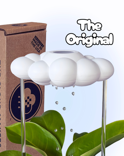The original dripping rain cloud with packaging labeled 'Made in USA' on a light blue background.