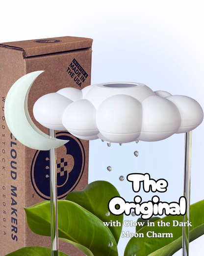 Original Dripping Rain Cloud with Glow in the Dark Moon Charm