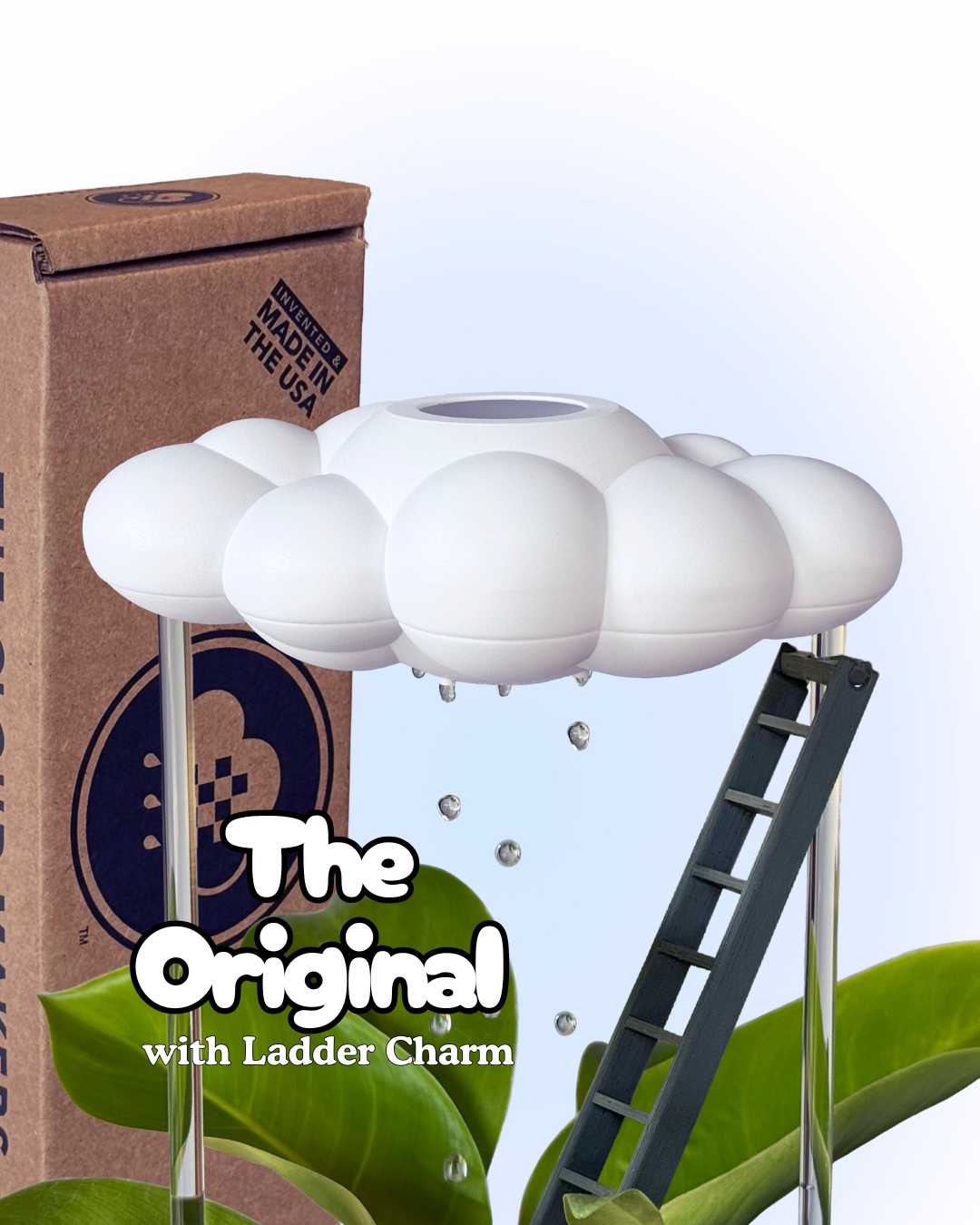 Original Dripping Rain Cloud with Ladder Charm