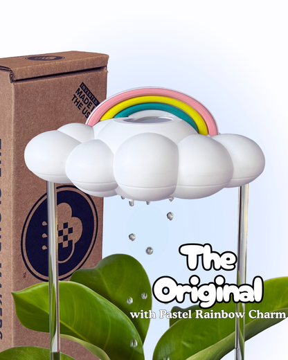 Original Dripping Rain Cloud with Pastel Rainbow Charm