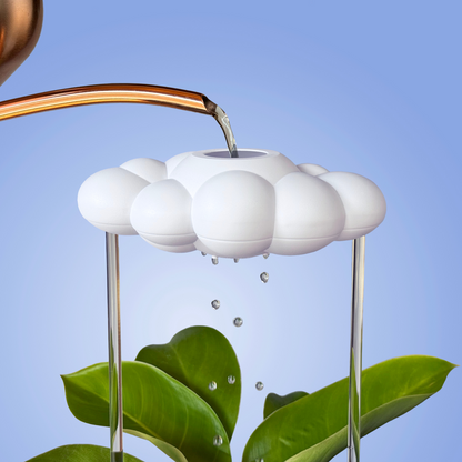 Original Dripping Rain Cloud on blue background