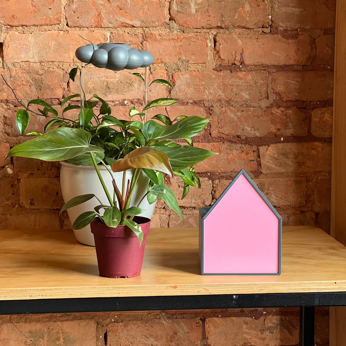 Pink House Planter