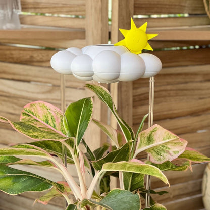 Original Dripping Rain Cloud with Sun by THE CLOUD MAKERS